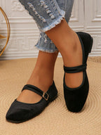 COMFYCRUISE - Ballerines "Velvet Night" à Bride Mary Jane - Véluxe - Daily Look
