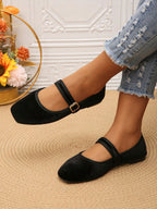 COMFYCRUISE - Ballerines "Velvet Night" à Bride Mary Jane - Véluxe - Daily Look