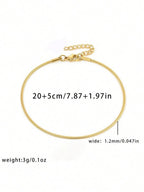 DASIMO - Bracelet de Cheville "Snake Gold" - Véluxe - Daily Look