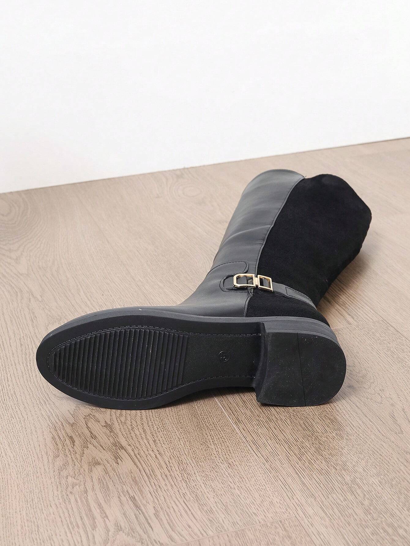 EASY – Bottes Plates Hautes Noires - Véluxe - Daily Look