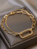 ELOVIA – Bracelet Géométrique à Strass - Véluxe - Daily Look