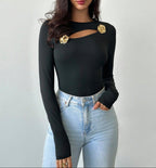 FIRERIE – Top "Éclat Floral" à Découpe Asymétrique - Véluxe - Daily Look