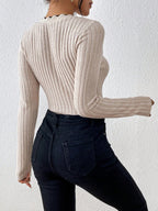 FRENCHY – Body Nervuré à Encolure Festonnée - Véluxe - Daily Look
