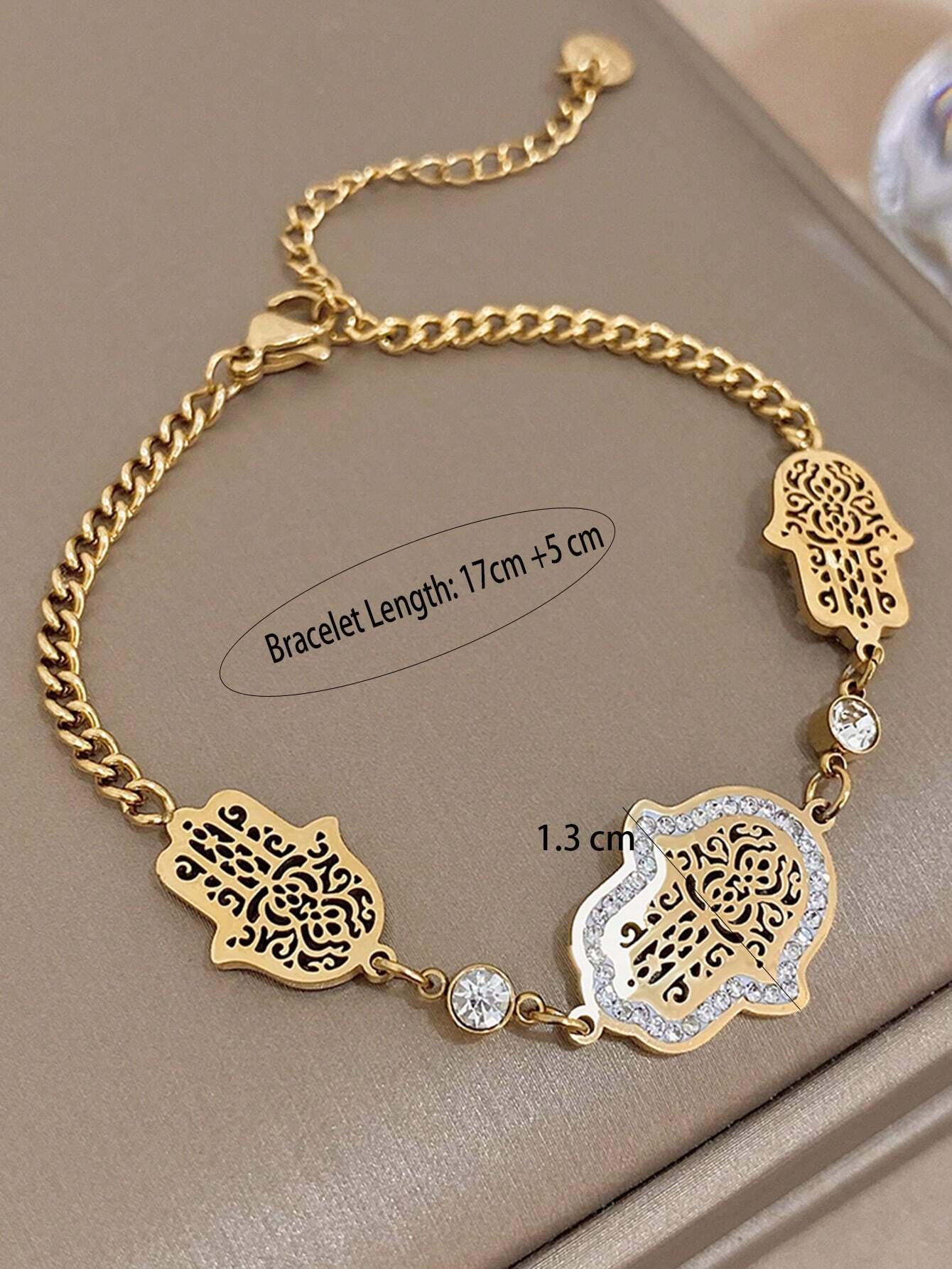 HOTTO – Bracelet "Main de Fatima" Éclat Royal - Véluxe - Daily Look