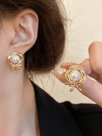 LIORA J - 5 Paires Boucles d’Oreilles "Éclat Perlé & Or" - Véluxe - Daily Look