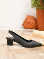 LYZY - Escarpins Slingback Talon Carré Confort - Véluxe - Daily Look