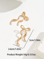MEILA - Boucles d'Oreilles "Ruban d'Or" - Véluxe - Daily Look