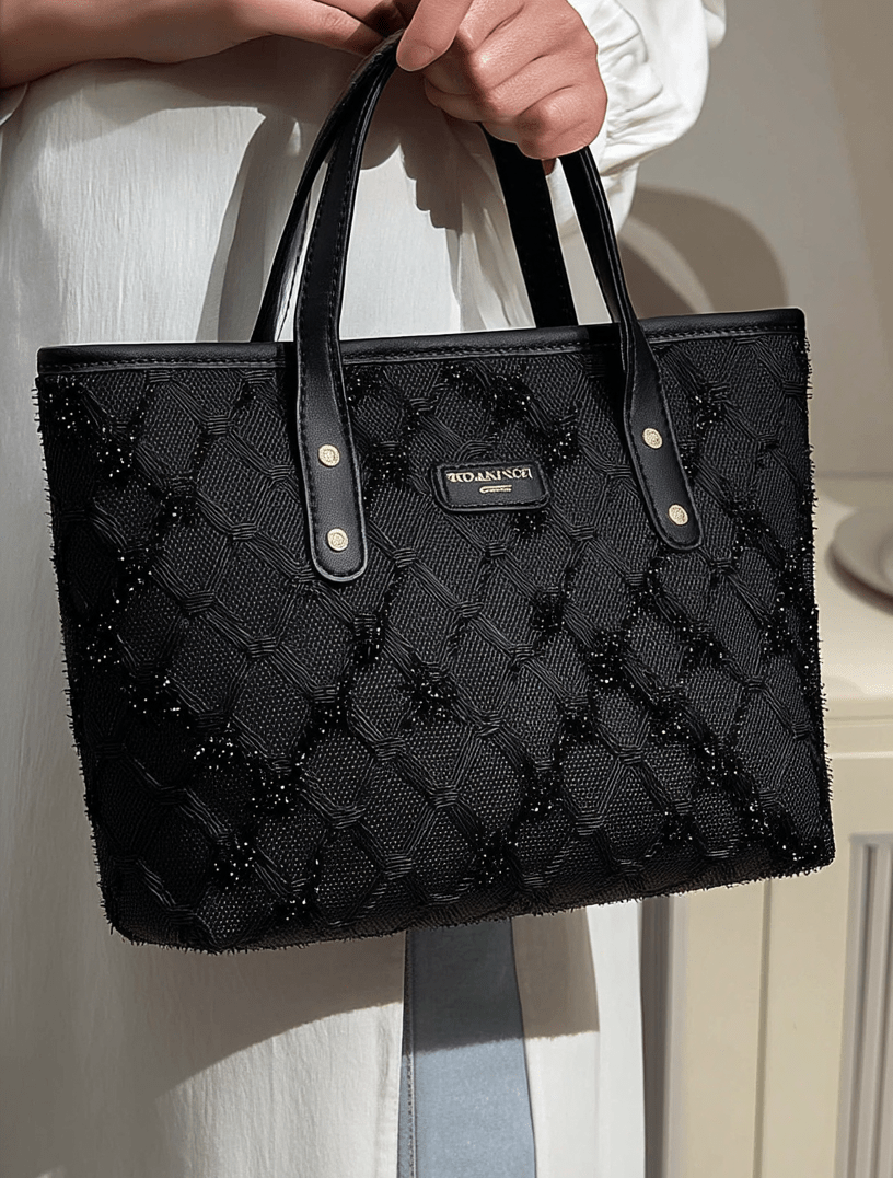 MIDNIGHT D - Sac Cabas à Texture - Véluxe - Daily Look