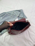 MS BAGG - Sac "Glazed Cherry" – Effet Verni & Chaînes Argentées - Véluxe - Daily Look