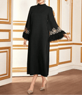 NAJMA – Robe a Coupe Trapèze & Manches Ornementées - Véluxe - Daily Look