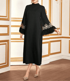 NAJMA – Robe a Coupe Trapèze & Manches Ornementées - Véluxe - Daily Look