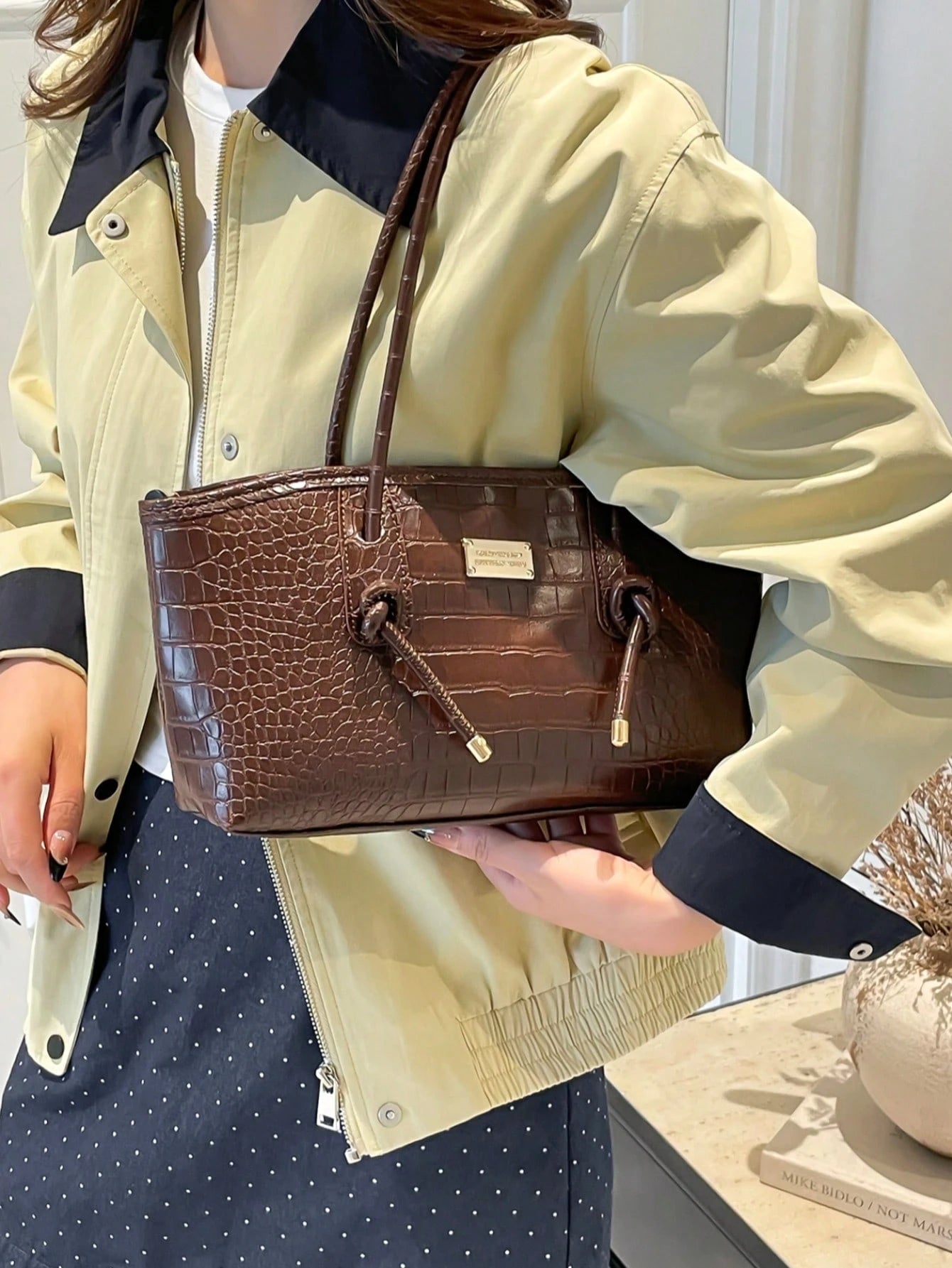 NYDIA - Sac à Main "City Chic" Effet Crocodile - Véluxe - Daily Look