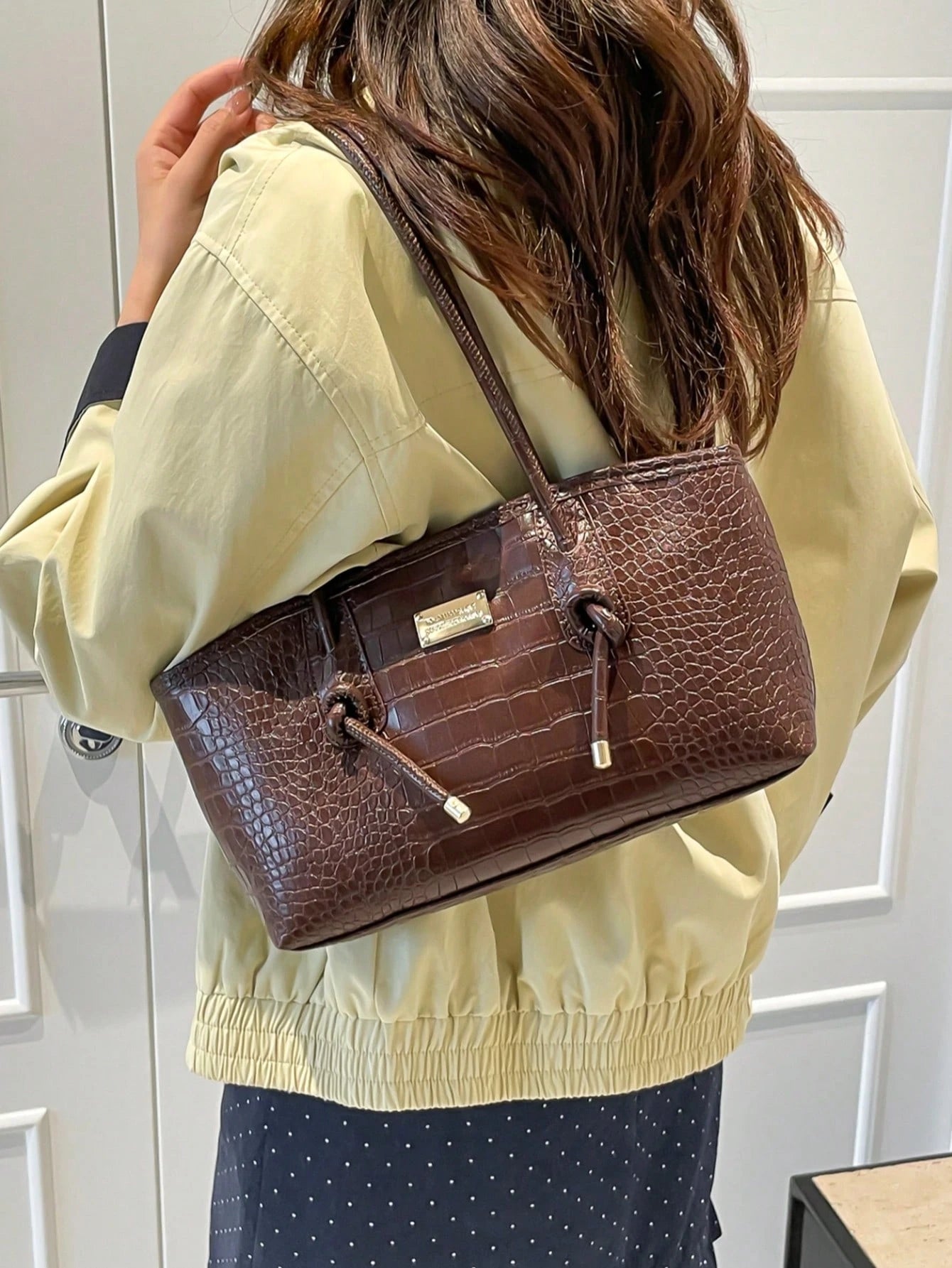 NYDIA - Sac à Main "City Chic" Effet Crocodile - Véluxe - Daily Look