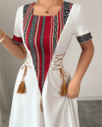 RAFFERIZA – Robe Longue Blanche d'Inspiration Bohème - Véluxe - Daily Look