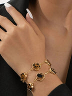 SAN GREEN - Bracelet Chaîne "Wild Flower" - Véluxe - Daily Look