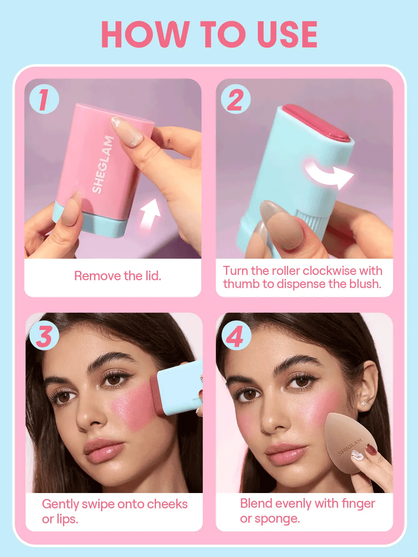 SHEGLAM – Blush Stick Glass Glow - Véluxe - Daily Look