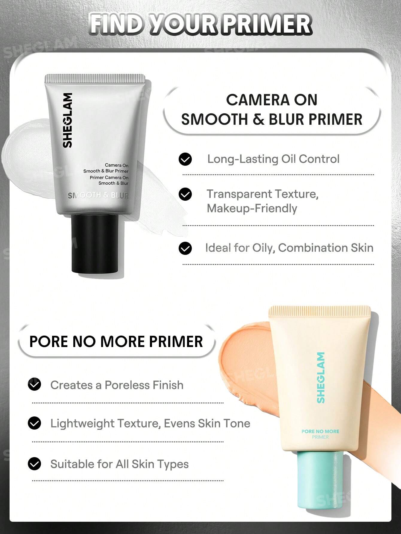 SHEGLAM – Camera On - Smooth & Blur Primer - Véluxe - Daily Look