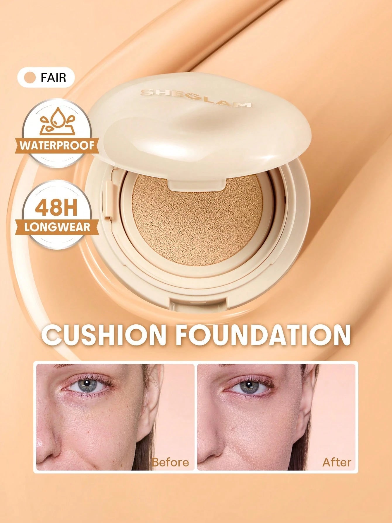SHEGLAM - Fond de Teint Cushion "Lock & Go" - Véluxe - Daily Look