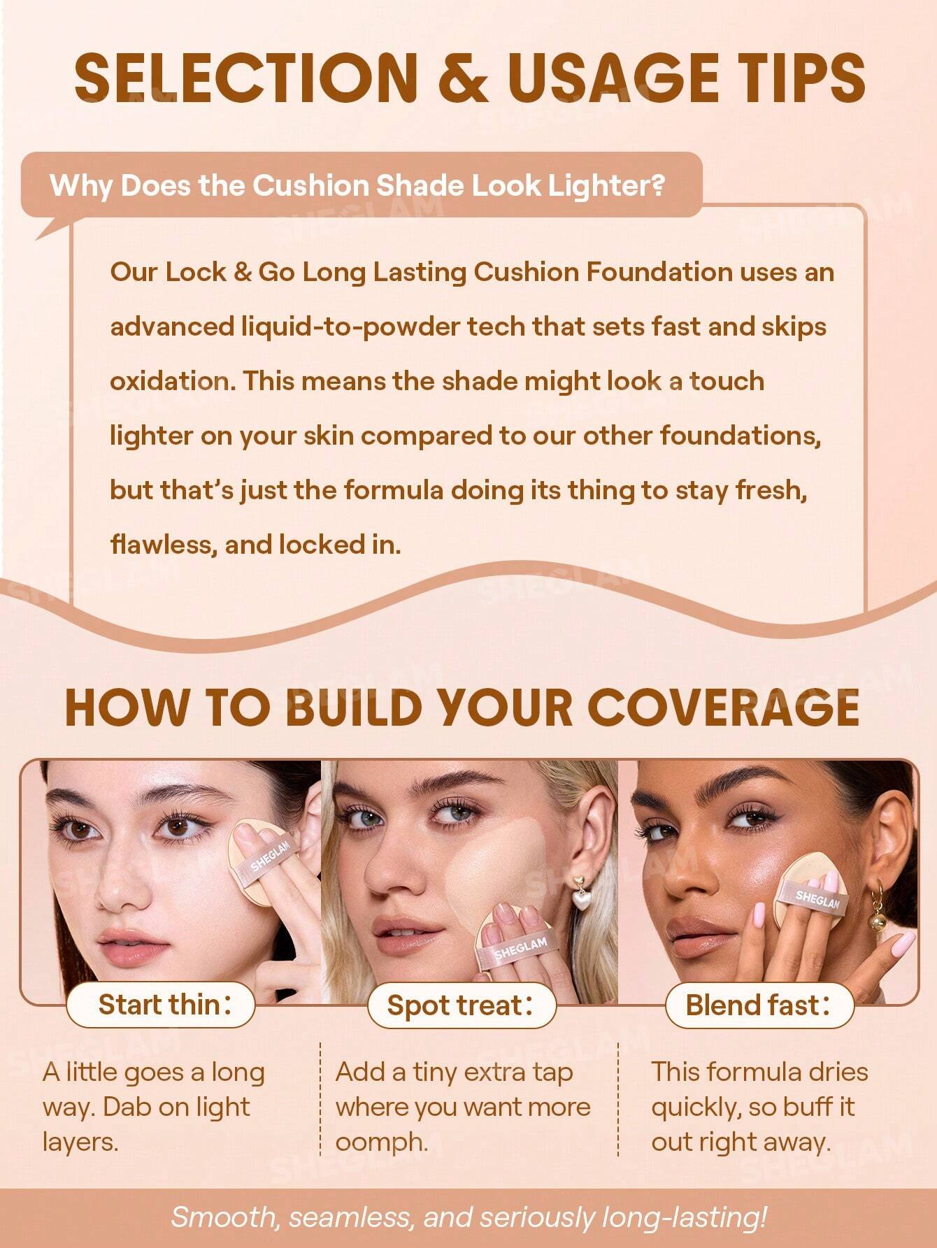 SHEGLAM - Fond de Teint Cushion "Lock & Go" - Véluxe - Daily Look