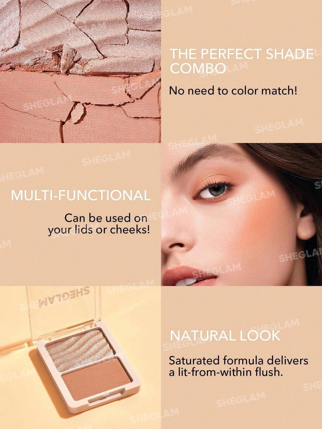 SHEGLAM – Palette Blush & Highlighter - Véluxe - Daily Look
