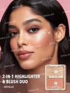 SHEGLAM – Palette Blush & Highlighter - Véluxe - Daily Look