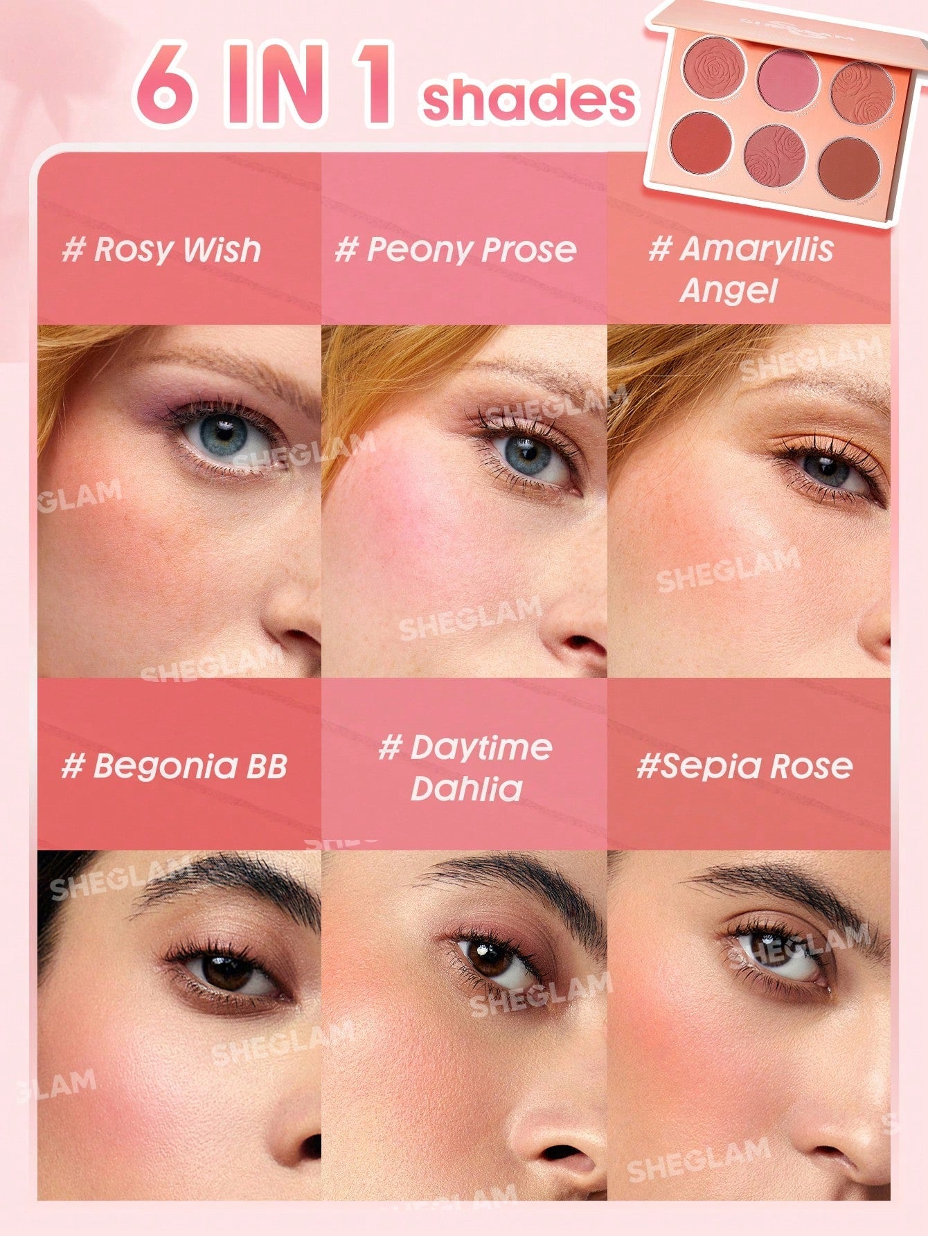 SHEGLAM – Palette de Blush Floral Flush - Véluxe - Daily Look