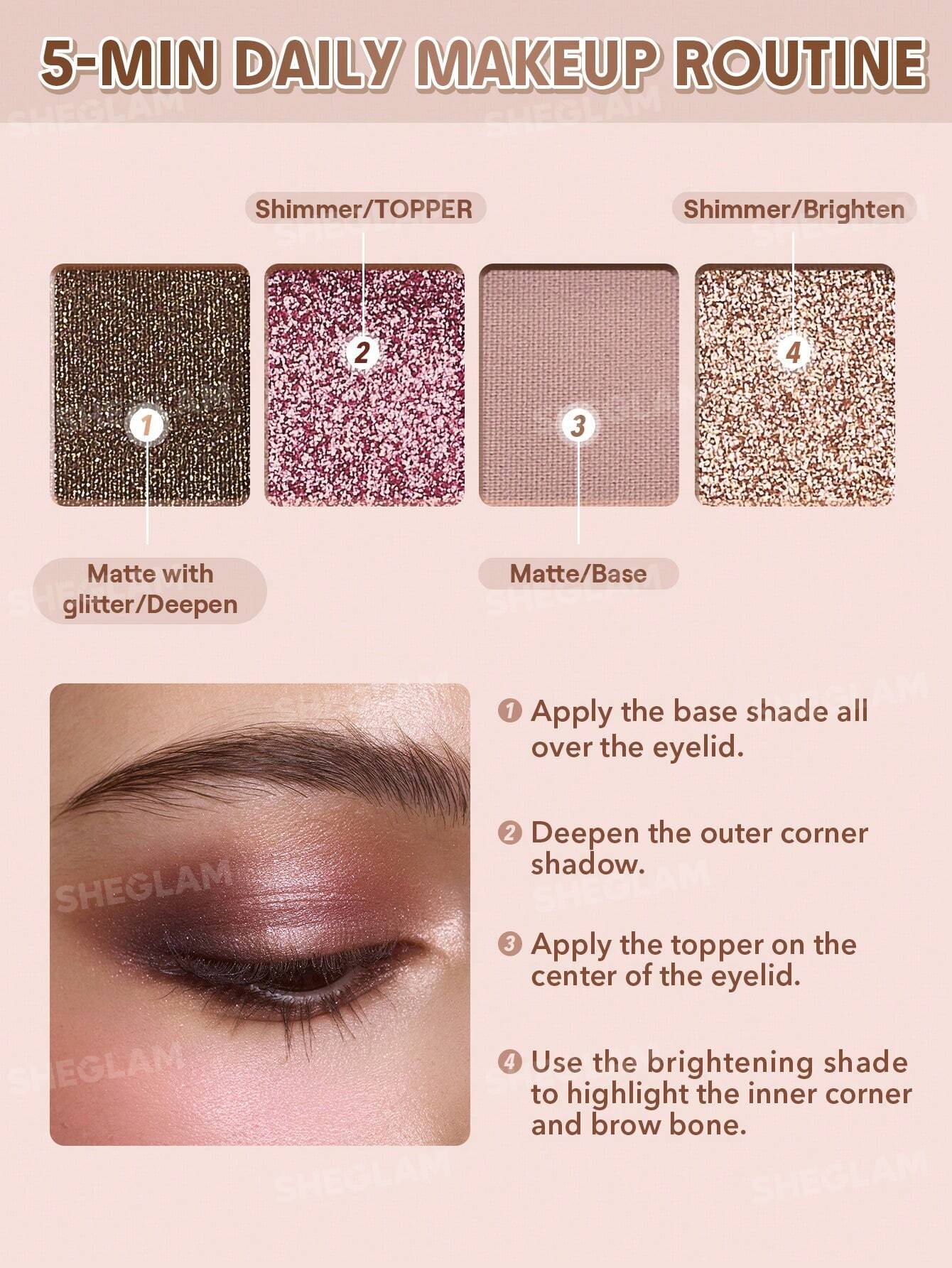 SHEGLAM – Palette d’Ombres à Paupières - Véluxe - Daily Look