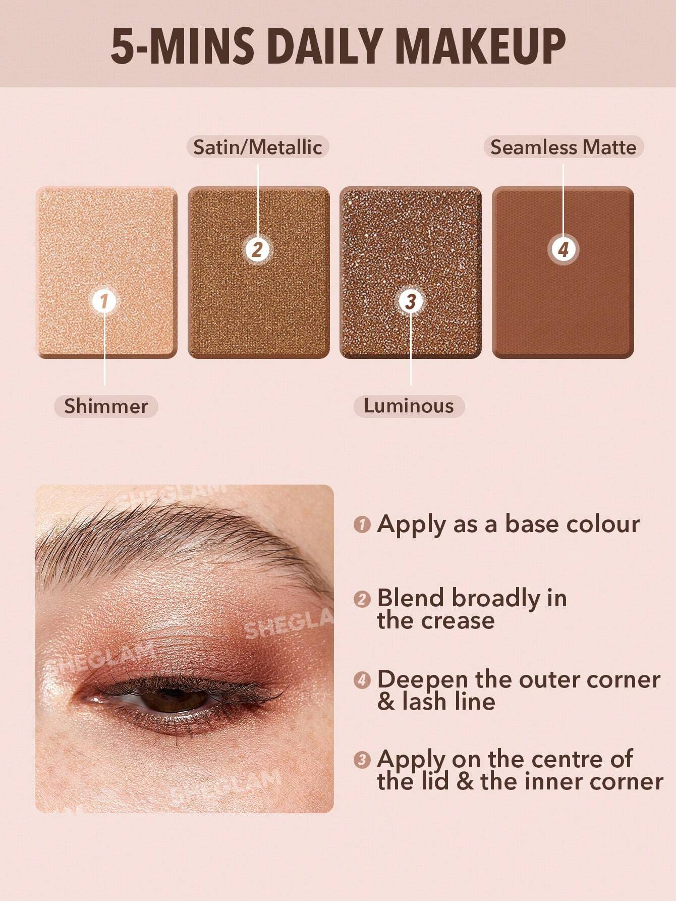 SHEGLAM – Palette d’Ombres à Paupières - Véluxe - Daily Look