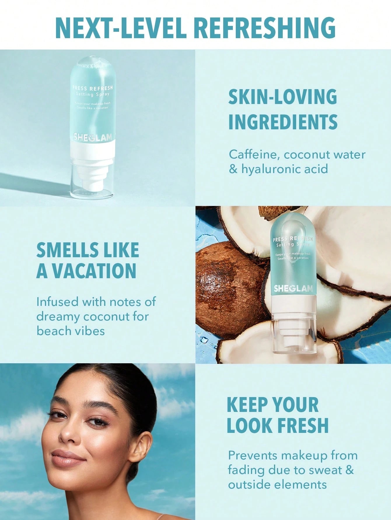 SHEGLAM - Spray Fixateur "Press Refresh" - Véluxe - Daily Look