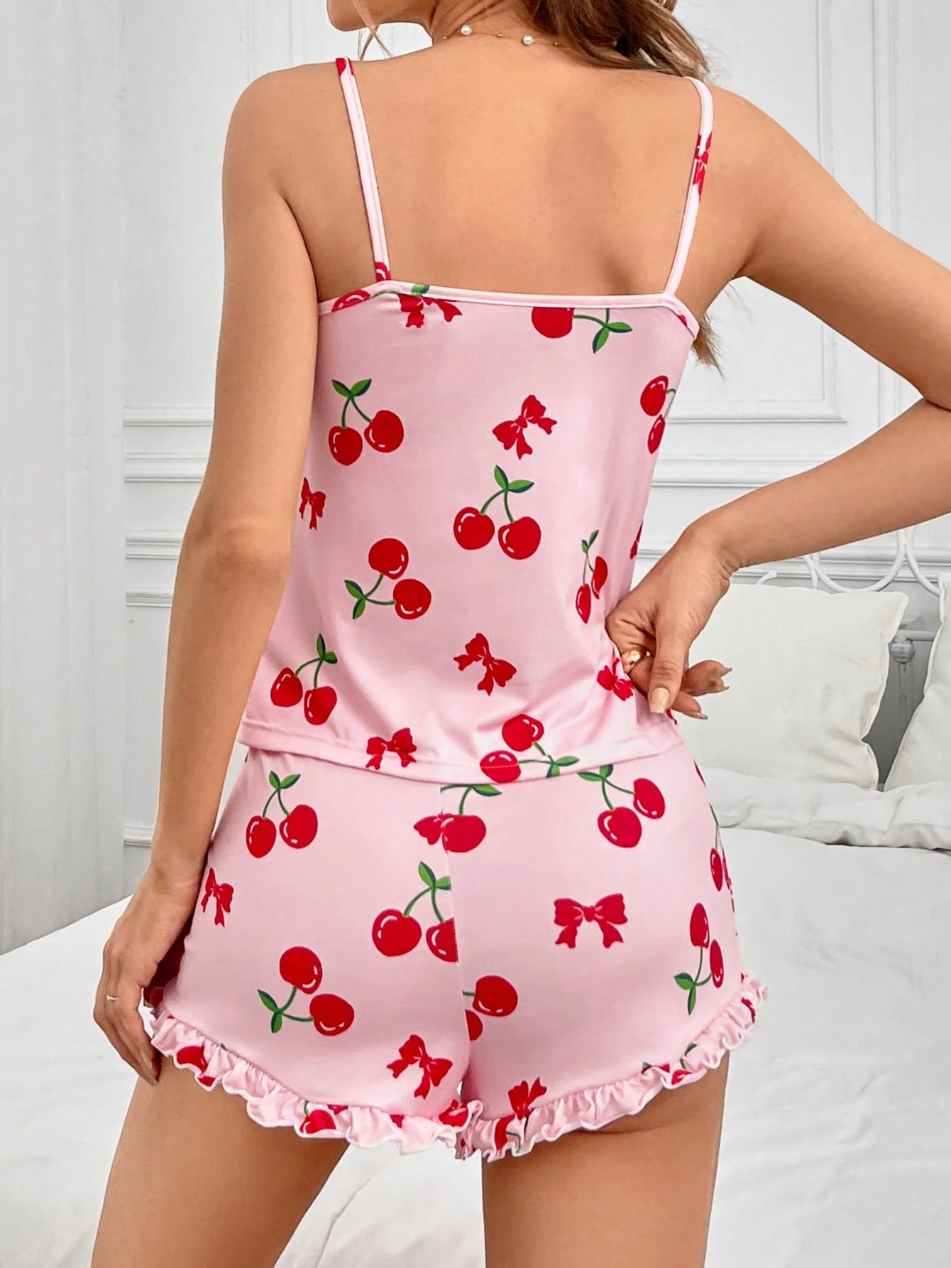 SWEET HN - Ensemble Pyjama Court "Cherry" - Véluxe - Daily Look