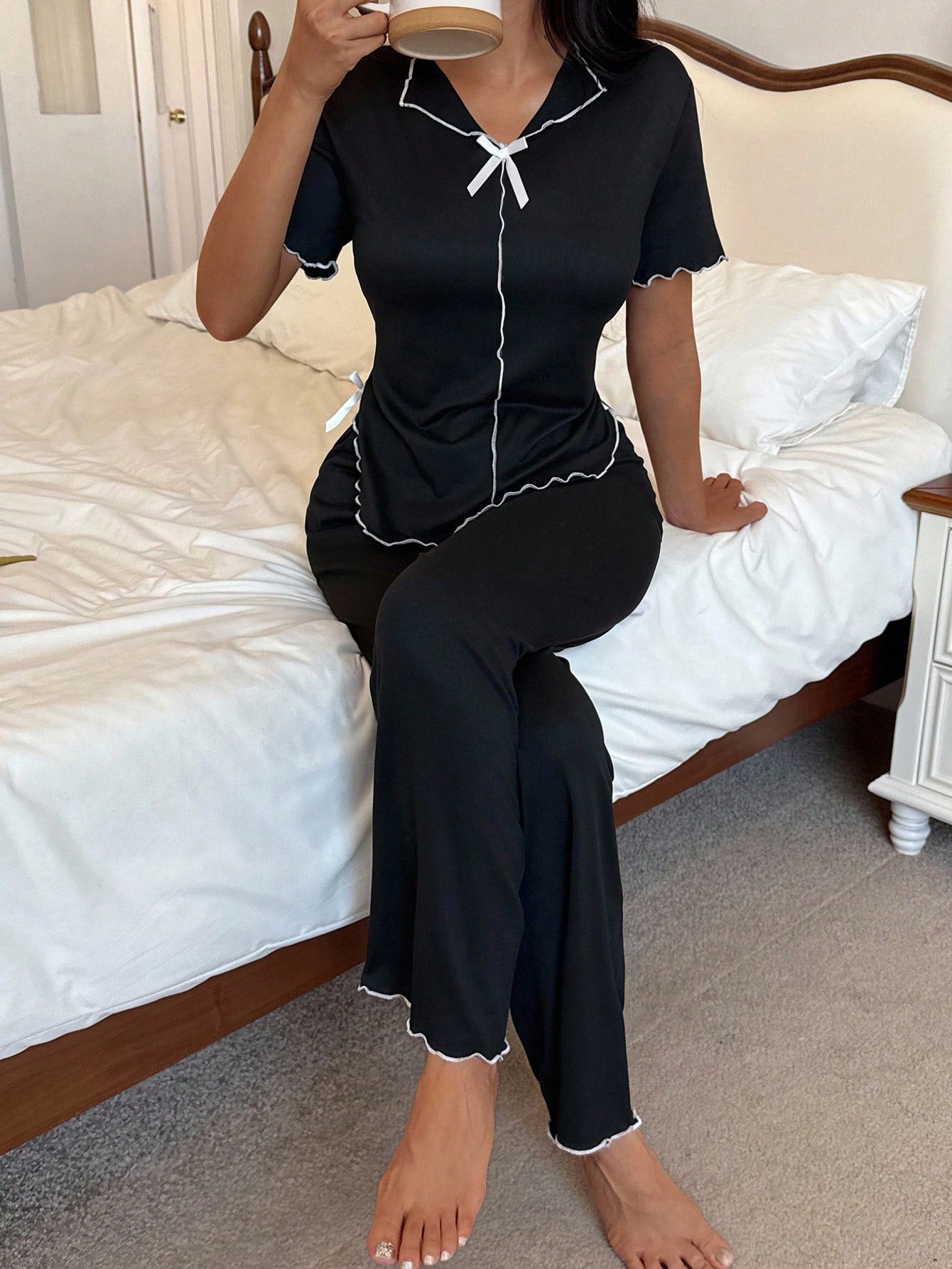 SWEET HN - Ensemble Pyjama "Midnight Chic" - Véluxe - Daily Look