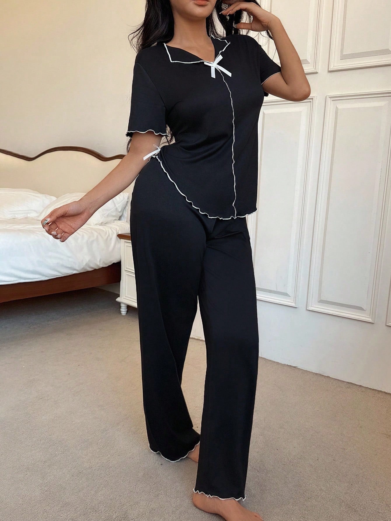 SWEET HN - Ensemble Pyjama "Midnight Chic" - Véluxe - Daily Look