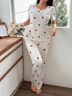 SWEET HN - Ensemble Pyjama "Red Hearts" - Véluxe - Daily Look