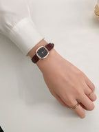 YIGE – Montre Carrée Vintage - Véluxe - Daily Look
